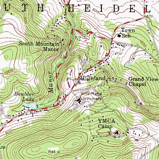 Topographic Map of Rose Kearney House-Women's Extended Treatment Services, PA