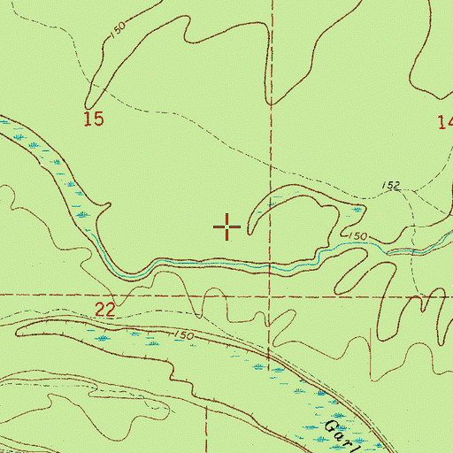 Topographic Map of Menard-Hodges Site, AR
