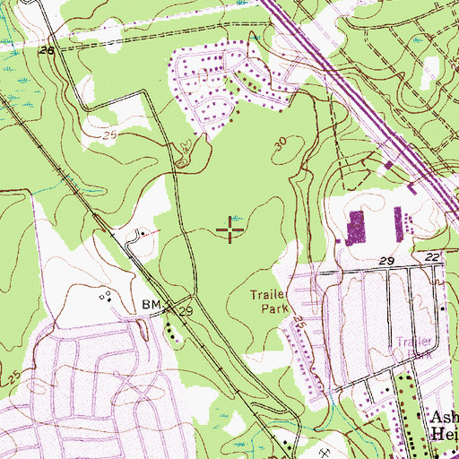 Topographic Map of Colony North Industrial Park, SC