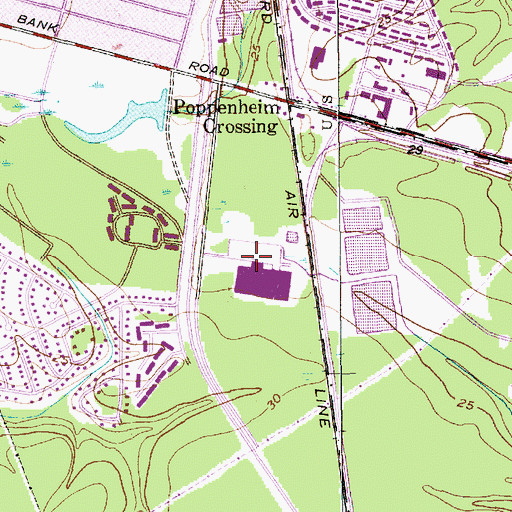 Topographic Map of North Rhett Industrial Park, SC