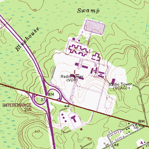 Topographic Map of Charleston Southern University F K Norris Hall, SC
