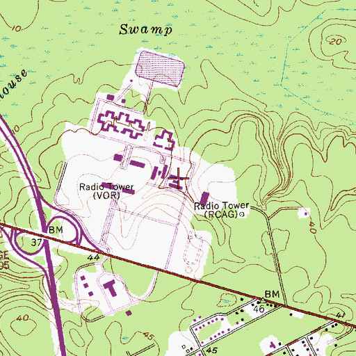 Topographic Map of Charleston Southern University Littlejohn Parlor, SC