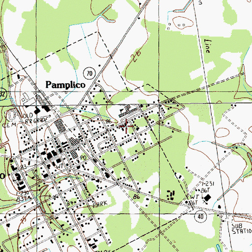 Topographic Map of The House of God Church, SC