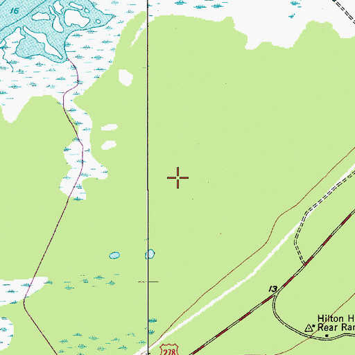 Topographic Map of Hilton Head National Signature Golf Course, SC