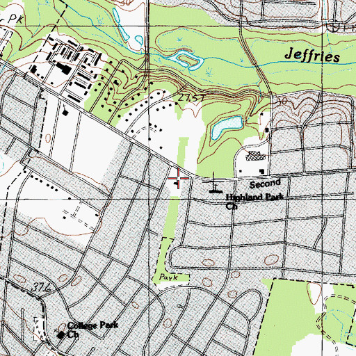 Topographic Map of Florence Bible Chapel, SC