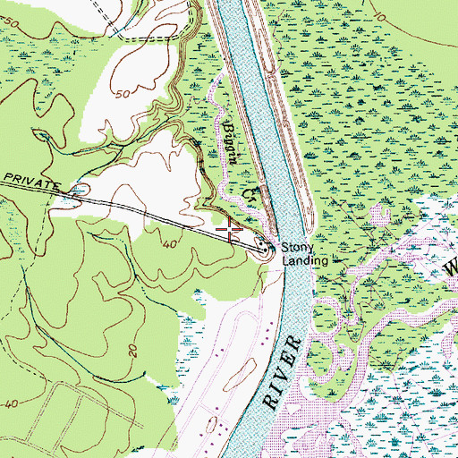 Topographic Map of Berkeley Museum, SC