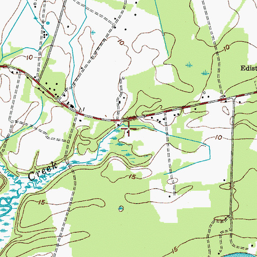 Topographic Map of The Edisto Island Museum, SC