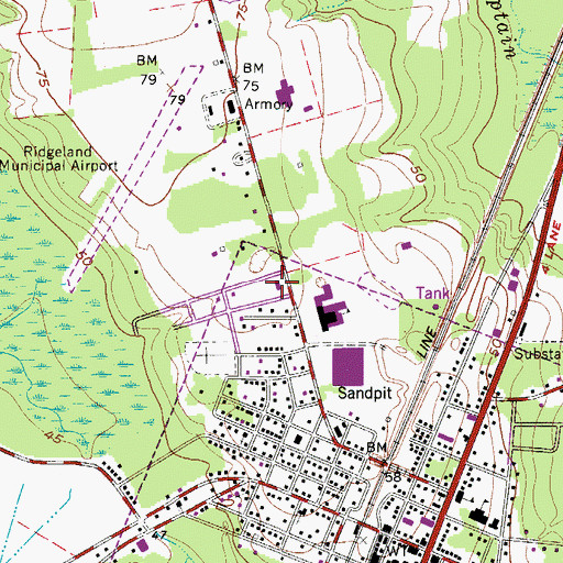 Topographic Map of Mary Gorden Ellis Executive Building, SC