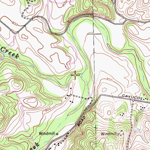 Topographic Map of Santa Rita Creek, CA