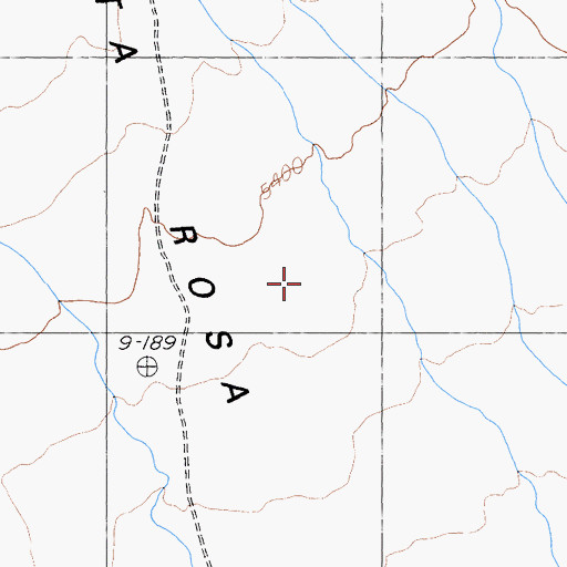 Topographic Map of Santa Rosa Flat, CA
