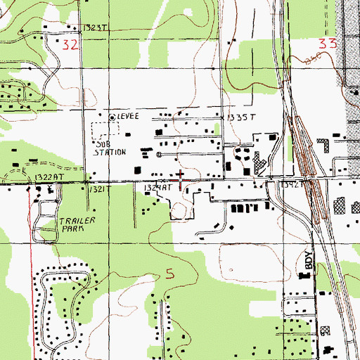 Topographic Map of West Side Clinic Urgent Care, MI