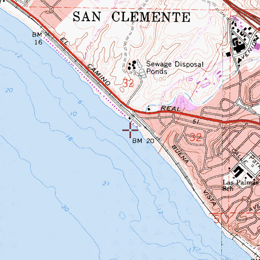 Topographic Map of Segunda Deshecha Caada, CA