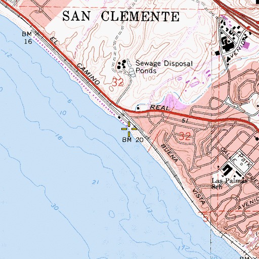 Topographic Map of Segunda Deshecha Cañada, CA