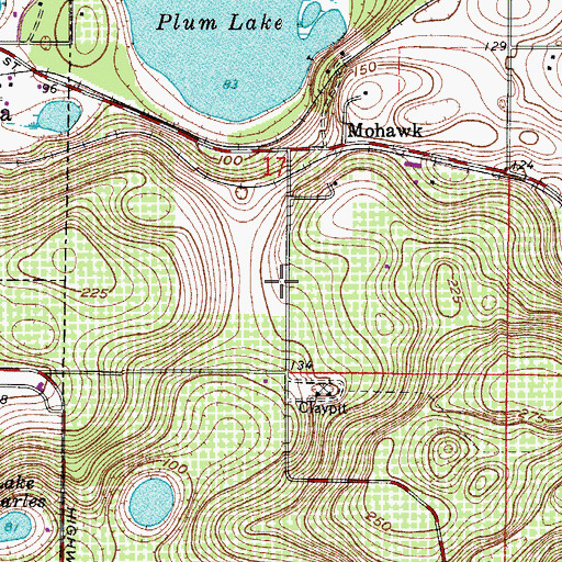 Topographic Map of The Church at South Lake, FL