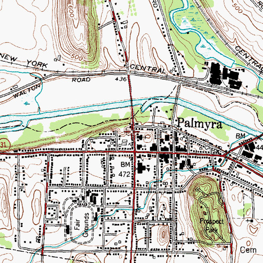 Topographic Map of John Swift Cemetery, NY