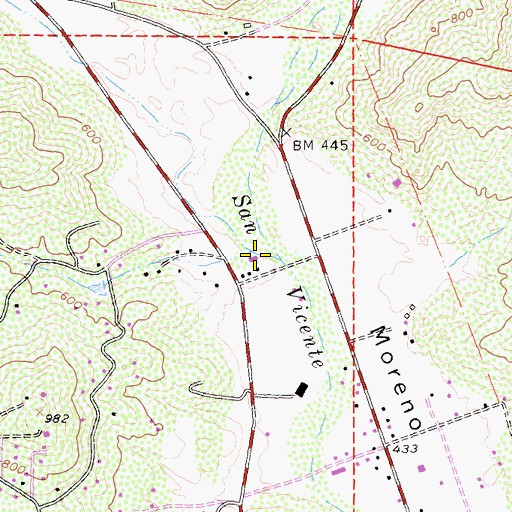 Topographic Map of Slaughterhouse Canyon, CA