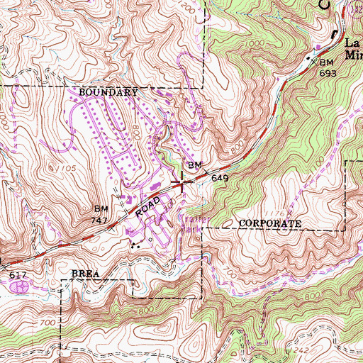 Topographic Map of Sonome Canyon, CA