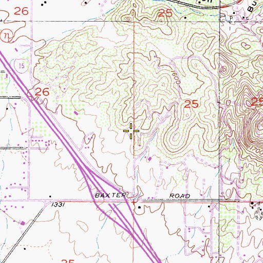 Topographic Map of City of Wildomar, CA