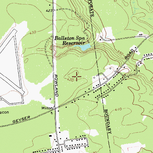 Topographic Map of Deer Run, NY
