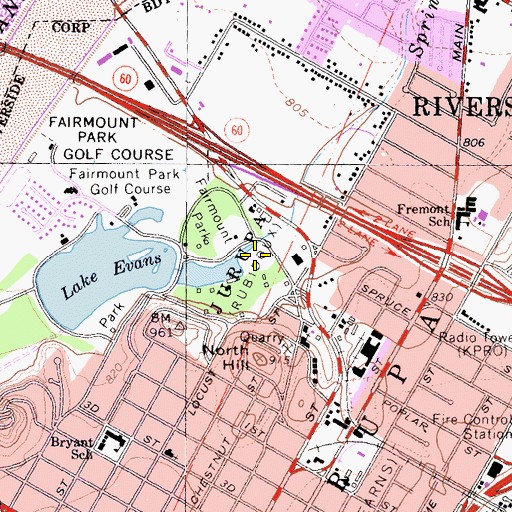 Topographic Map of Spring Brook, CA