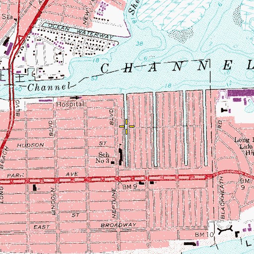 Topographic Map of Sarazen Canal, NY