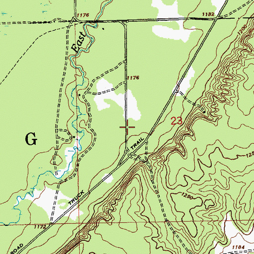 Topographic Map of River Park Campgrounds, MI