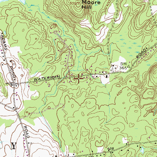 Topographic Map of Stepping Stones School, NH
