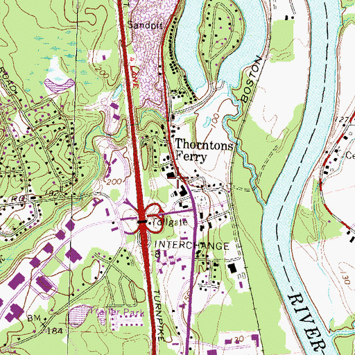 Topographic Map of Academy for Science and Design Charter School, NH