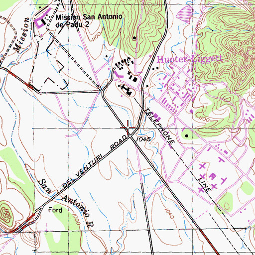 Topographic Map of Sulphur Spring Canyon, CA