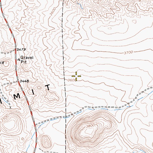Topographic Map of Summit Range, CA