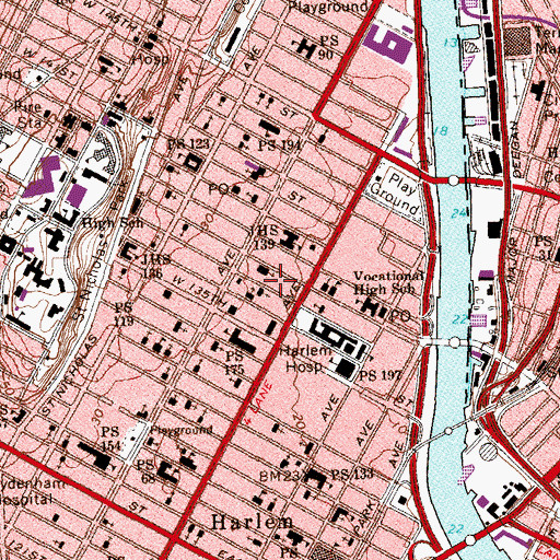 Topographic Map of Elizabeth Langley Memorial Garden, NY