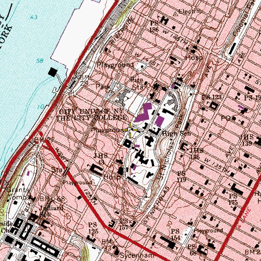 Topographic Map of Annunciation Park, NY