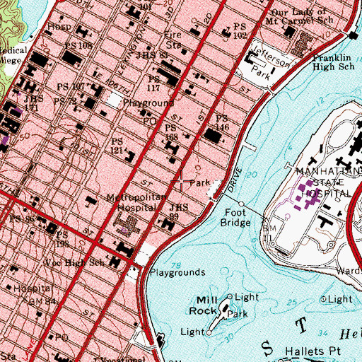 Topographic Map of Cherry Tree Park, NY