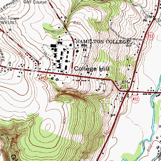 Topographic Map of Philip Spencer House, NY