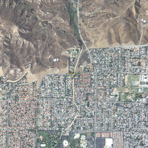 Aerial/Satellite Image of Tapo Canyon, CA