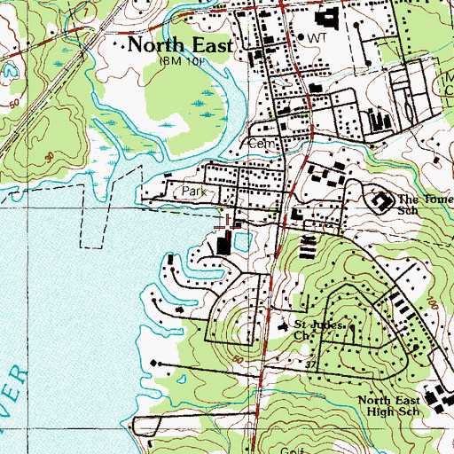 Topographic Map of Anchor Marina, MD
