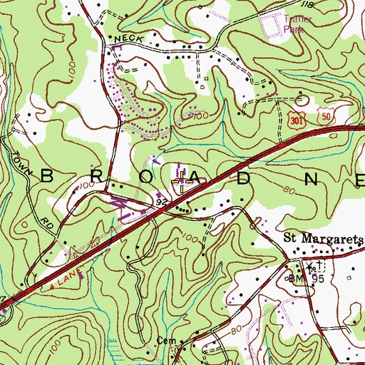 Topographic Map of Annapolitan Assisted Living Community, MD