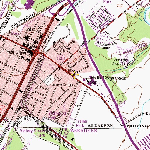 Topographic Map of Bible Truth Apostolle Church of Deliverance, MD
