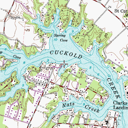 Topographic Map of Blackstone Marina, MD