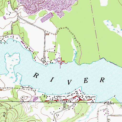 Topographic Map of Bowermans Marina, MD