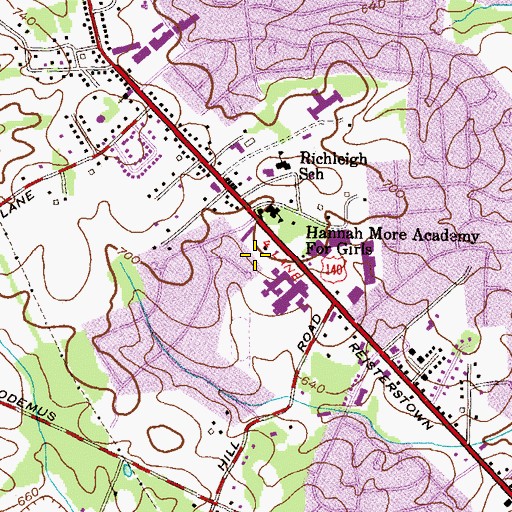 Topographic Map of Future Care of Cherrywood Nursing Home, MD