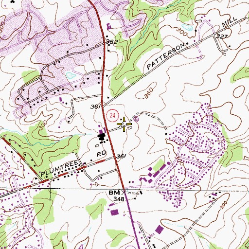 Topographic Map of Lorien Bel Air Assisted Living Center, MD