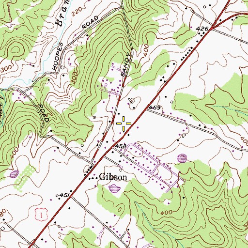 Topographic Map of New Covenant Church of God, MD