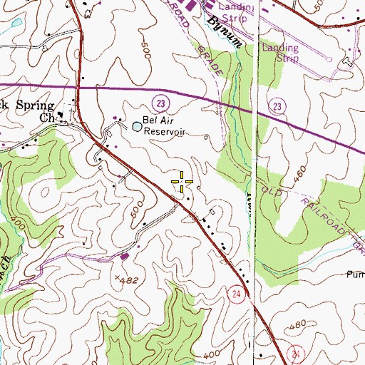 Topographic Map of Rock Spring Village Assisted Living Center, MD