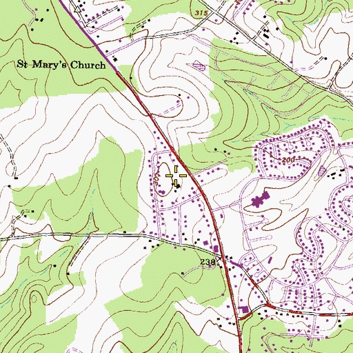 Topographic Map of The Church of Jesus Christ of Latter Day Saints, MD