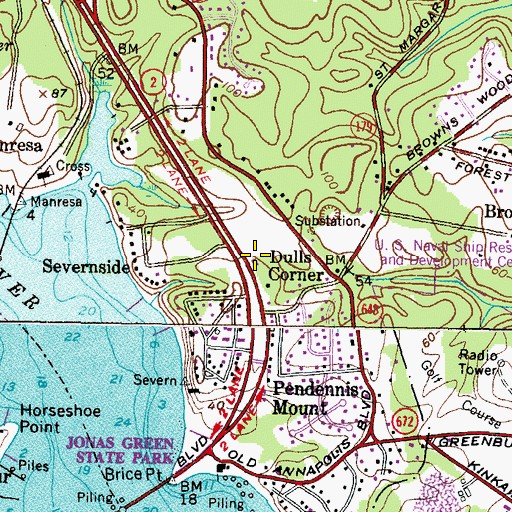Topographic Map of The Church of Jesus Christ of Latter Day Saints, MD