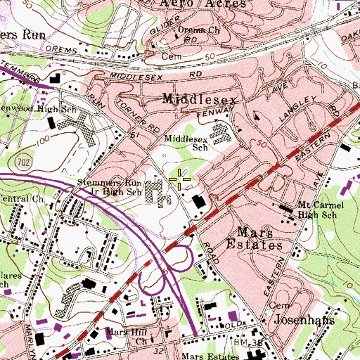 Topographic Map of The Church of Jesus Christ of Latter Day Saints, MD