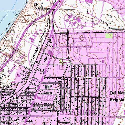 Topographic Map of Cabrillo Family Resource Center, CA