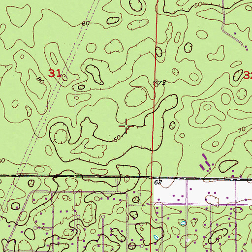 Topographic Map of Suncoast Elementary School, FL