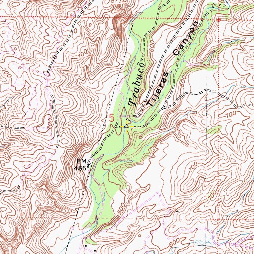 Topographic Map of Tijeras Canyon, CA